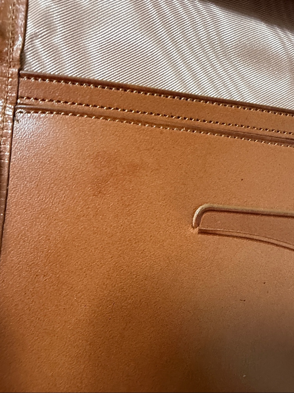 Vintage Princess Gardner Saddle Cowhide Leather Kiss Lock Clutch Wallet NOS New - Picture 8 of 10